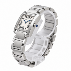 Cartier Tank Française Small W51008Q3 White Dial Watch